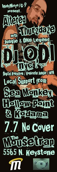 IndyMojo Presents: Altered Thurzdaze w/Odi July 7th, 2011 IndyMojo Presents: Altered Thurzdaze w/Odi July 7th, 2011