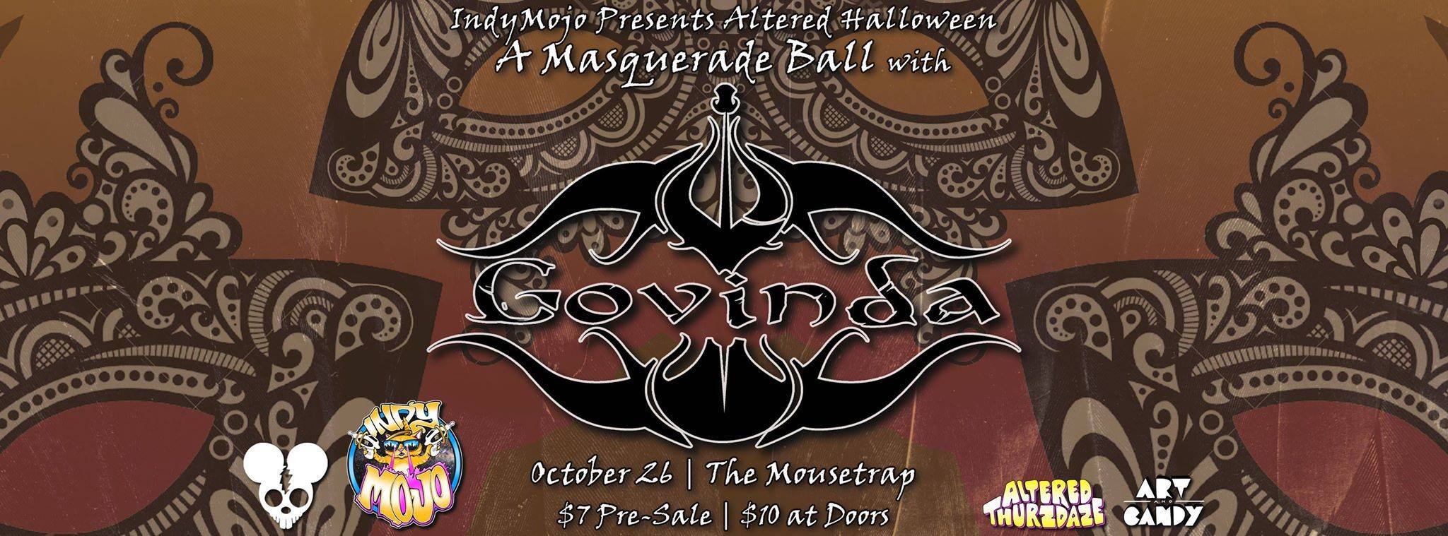 Altered Halloween: Masquerade Ball w/ Govinda - Thursday, October 26th