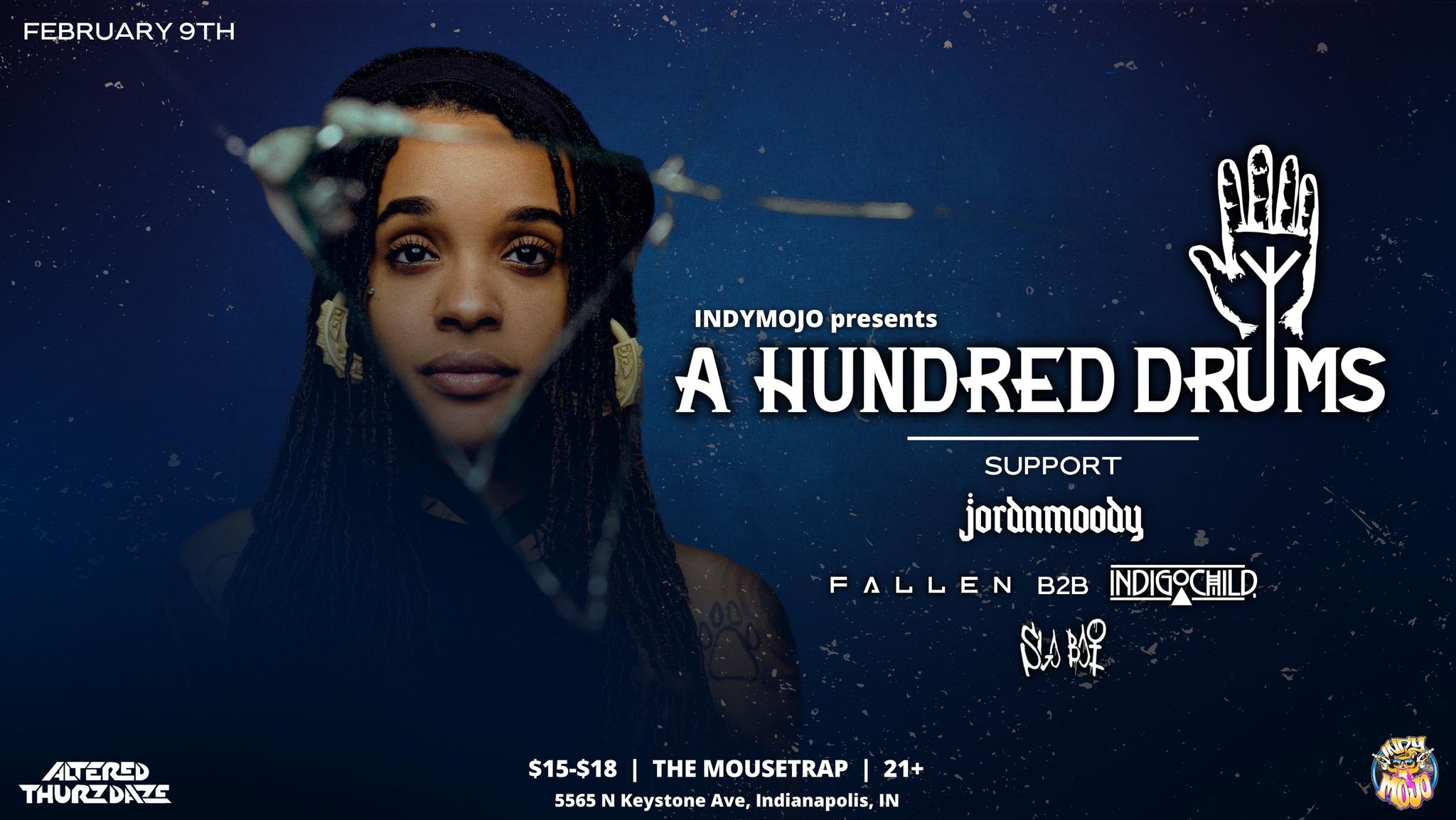 Altered Thurzdaze w/ A Hundred Drums - Thursday, February 9th