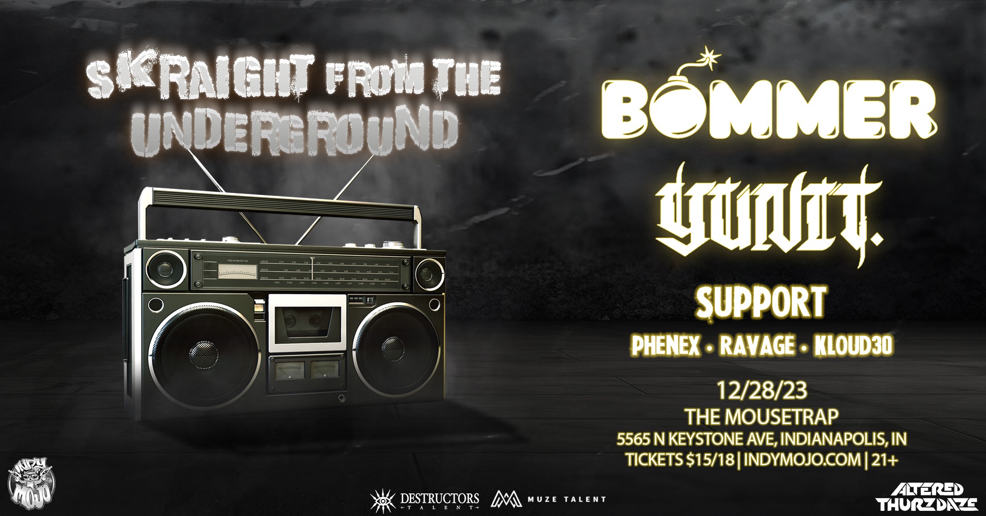 Altered Thurzdaze w/ BOMMER x YUNIT. - Thursday, December 28th