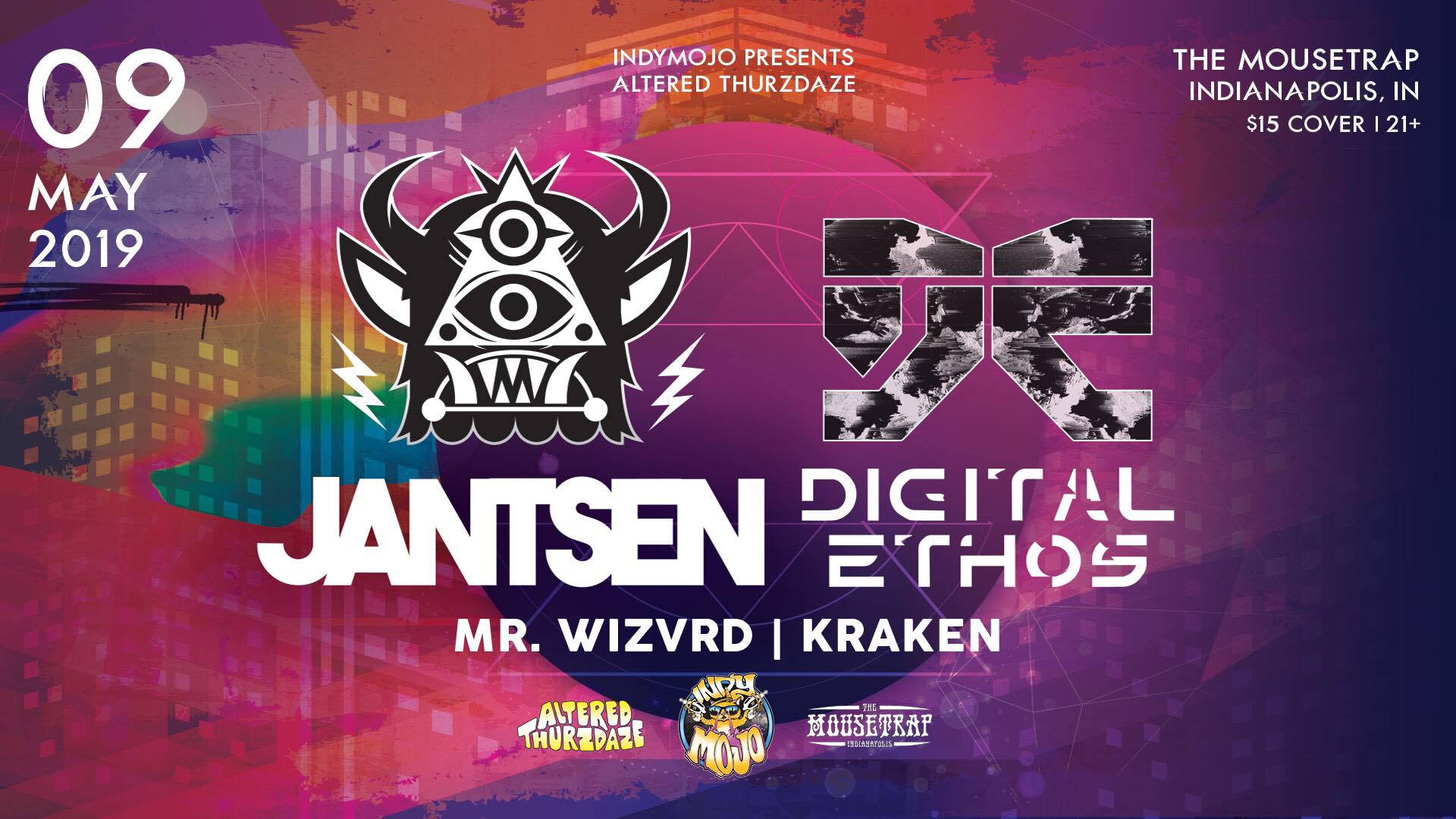 Altered Thurzdaze w/ Jantsen & Digital Ethos - Thursday, May 9th