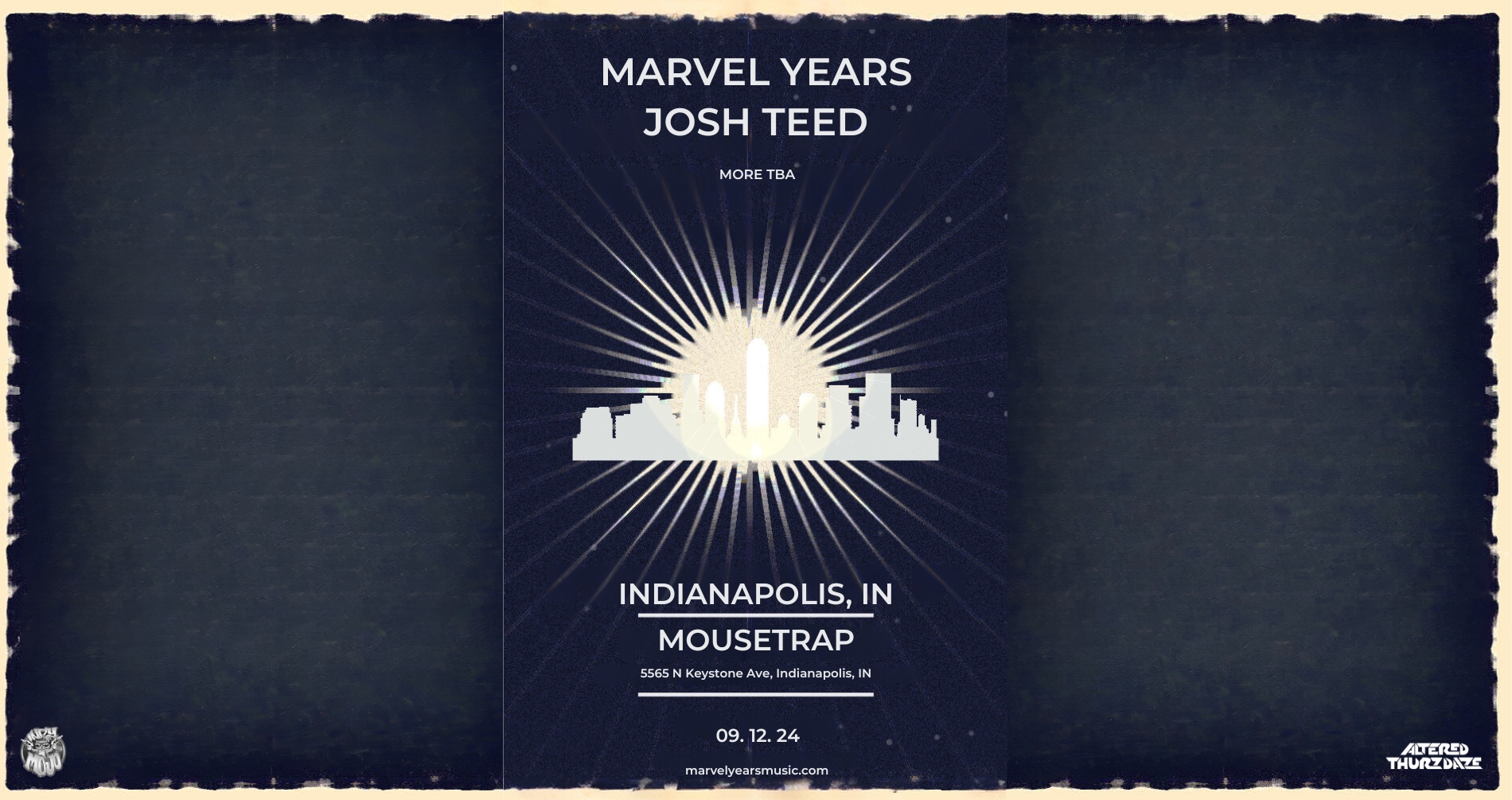 Altered Thurzdaze w/ Marvel Years & Josh Teed - Thursday, September 12th