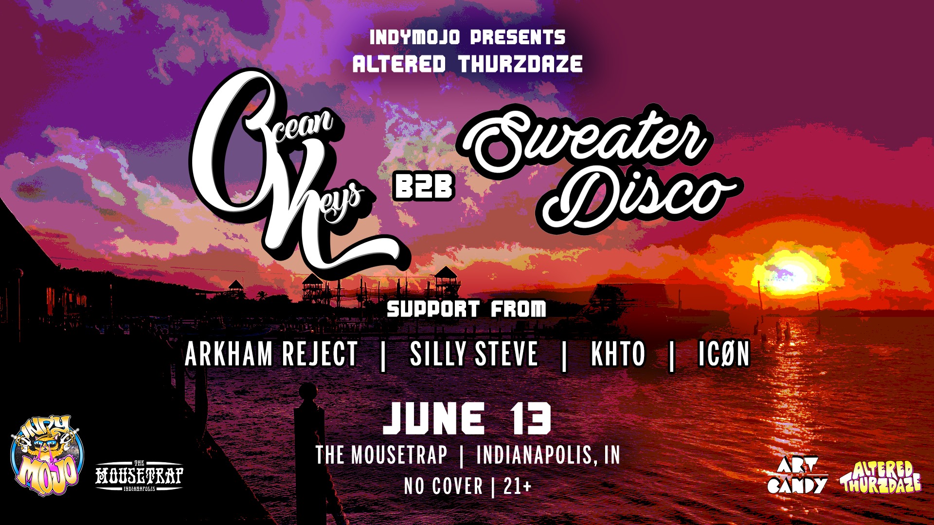 Altered Thurzdaze w/ Ocean Keys b2b Sweater Disco and more! - Thursday, June 13th