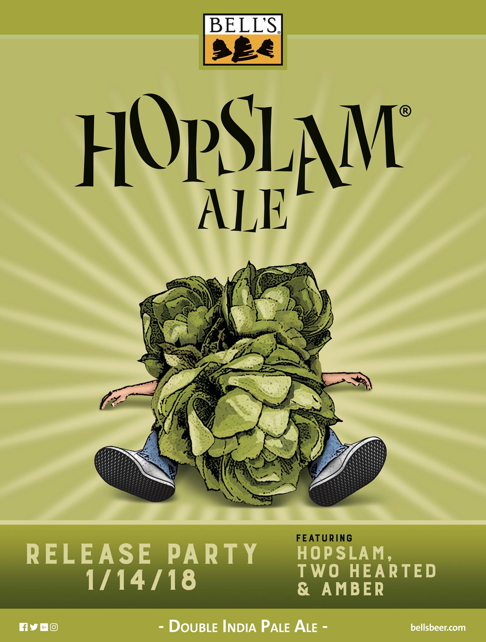 Bells Hopslam Tapping feat. Flatland Harmony and friends - Sunday, January 14th