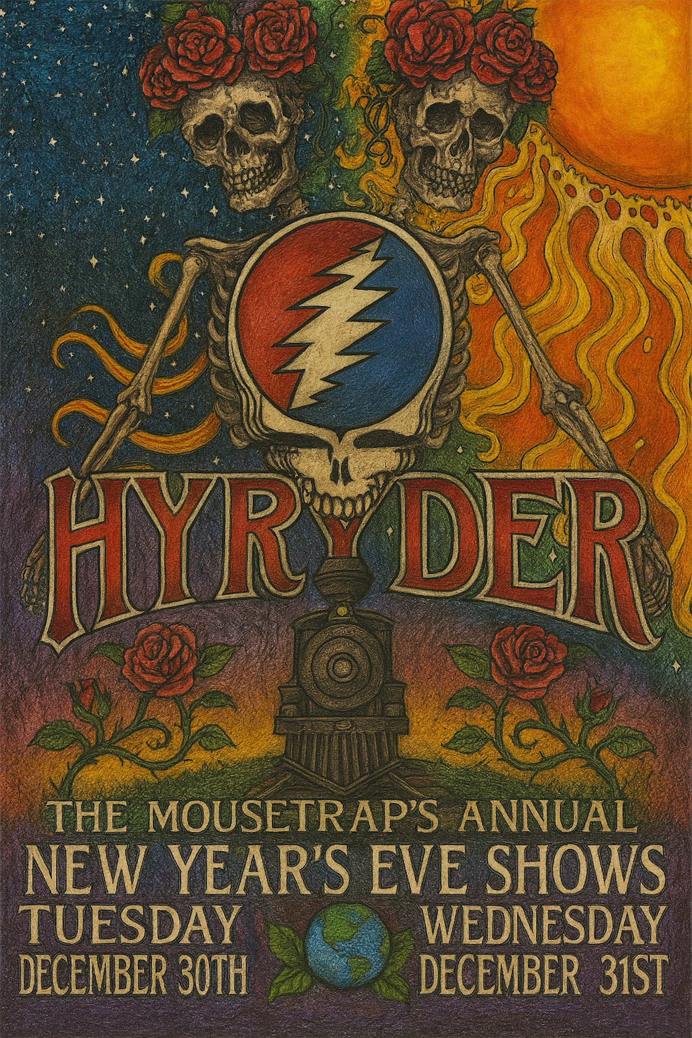 Hyryder Grateful New Year at The Mousetrap 2025-2026 - Wednesday, December 31st