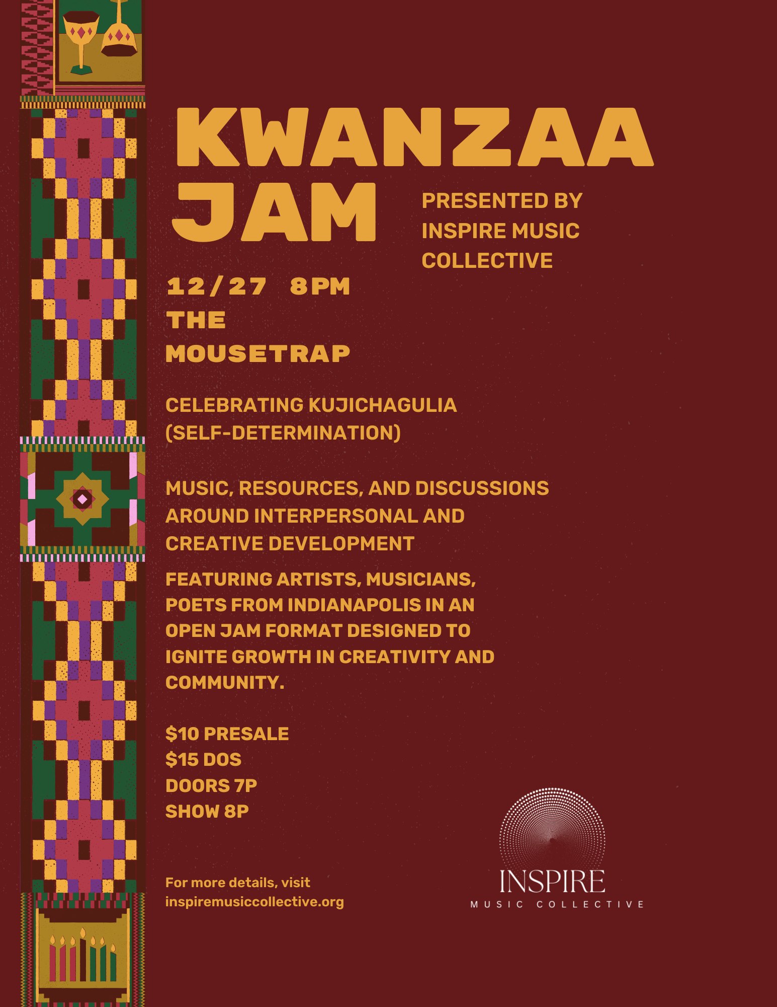 Kwanzaa Jam 2025 @ The Mousetrap - Saturday, December 27th