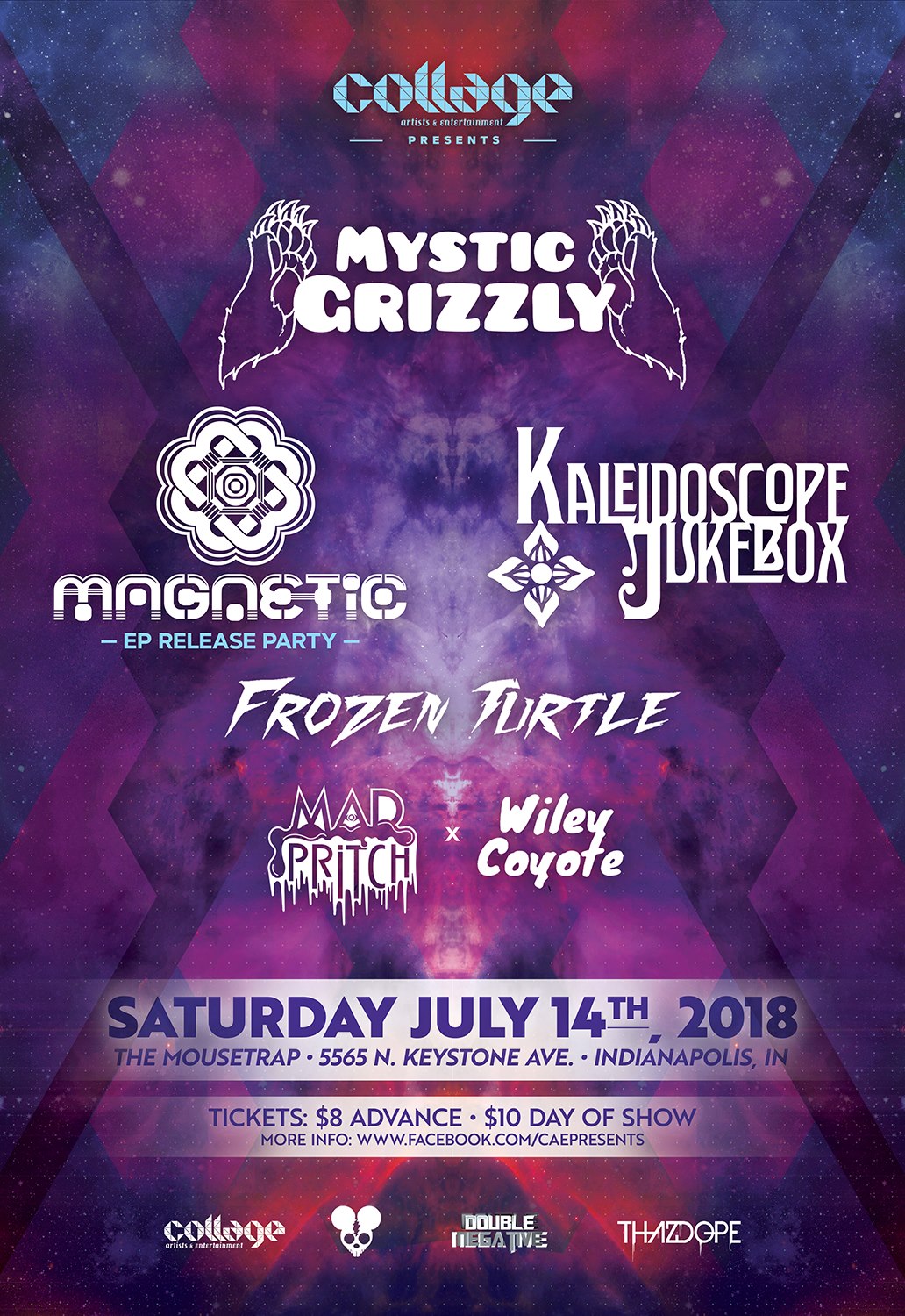 Mystic Grizzly, Magnetic & Kaleidoscope Jukebox - Saturday, July 14th