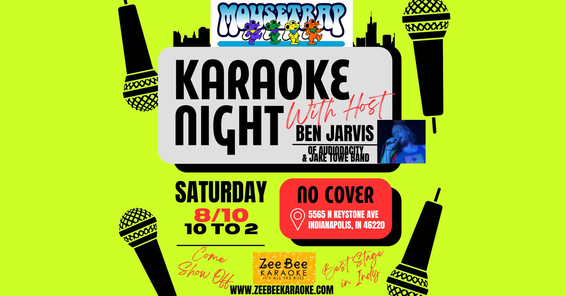 Saturday Night Karaoke at The Mousetrap - Saturday, August 10th