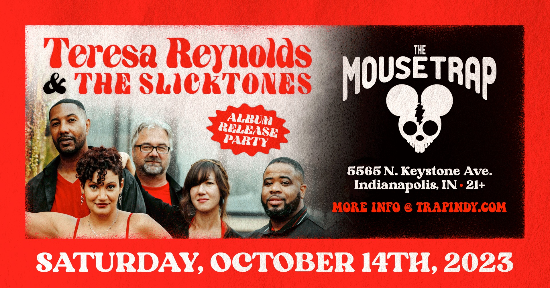 Teresa Reynolds & The Slicktones Album Release @ The Mousetrap - Saturday, October 14th
